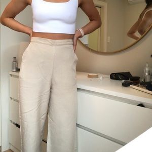 MANGO Tan Trousers